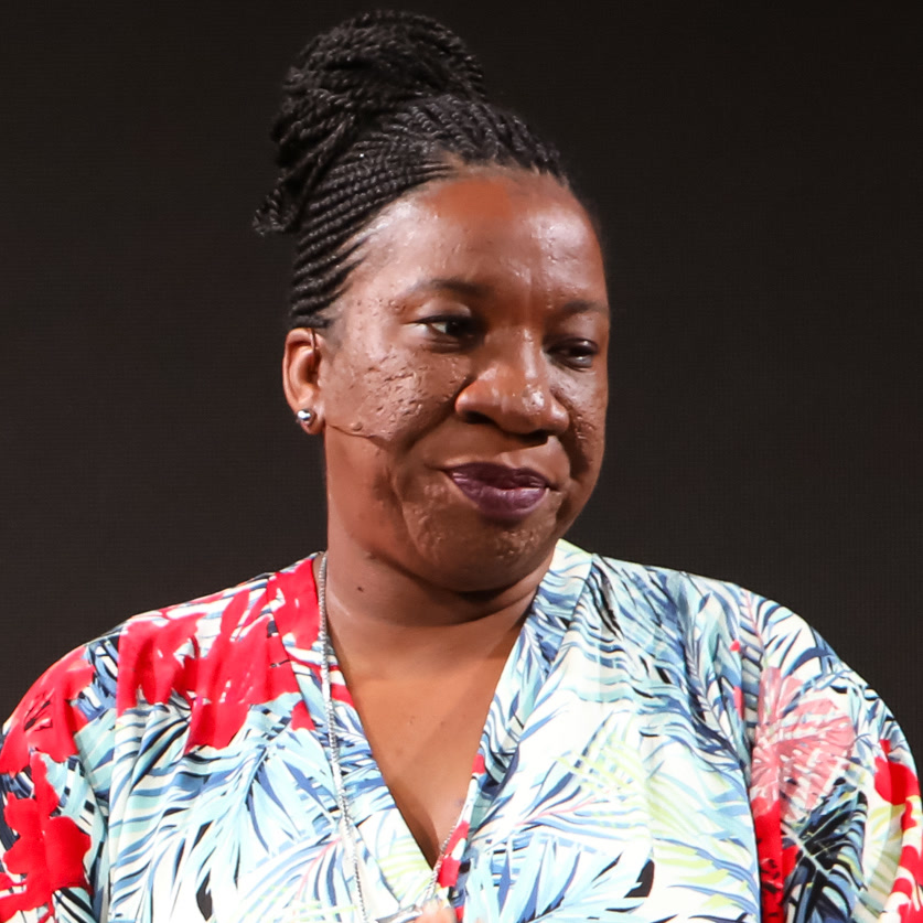 Tarana Burke speaking at the 2018 MIT Media Lab Disobedience Awards